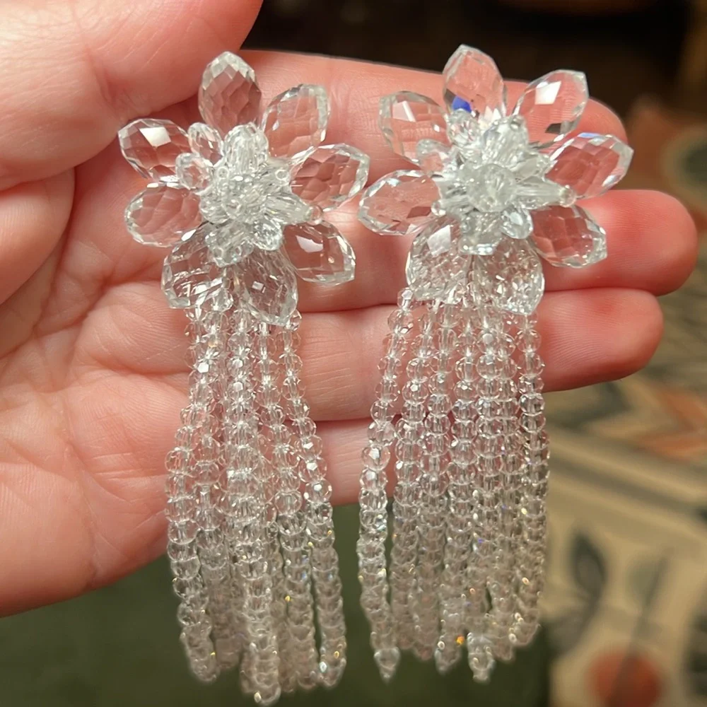 Kate Spade Full Flourish Statement Tassel Statement Earrings